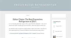 Desktop Screenshot of freezerlessrefrigerator.biz