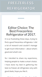 Mobile Screenshot of freezerlessrefrigerator.biz