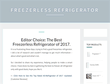 Tablet Screenshot of freezerlessrefrigerator.biz